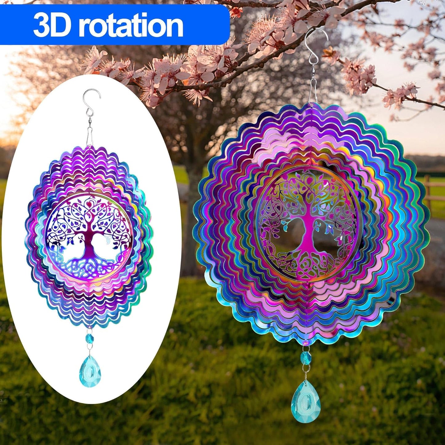 (NEW) Tree of Life wind spinner